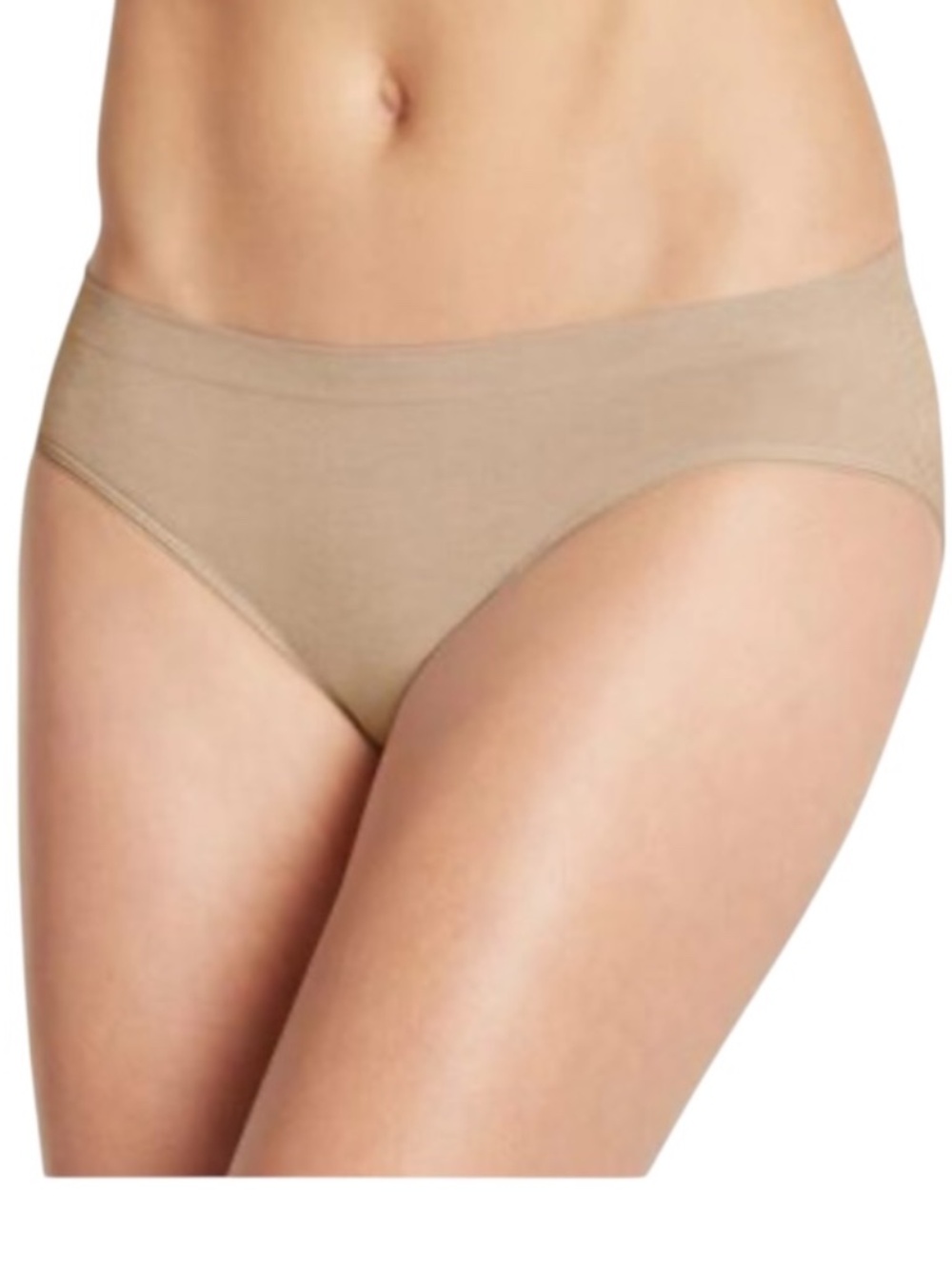 Jockey Women S Smooth & Shine Seamfree Bikini Beige, Size M - NWT